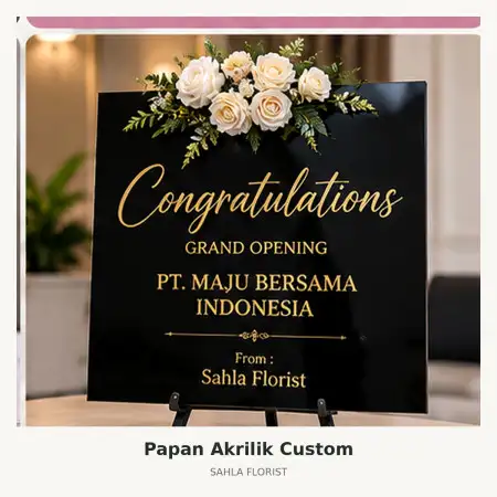 Papan Bunga Akrilik Sun Plaza Medan